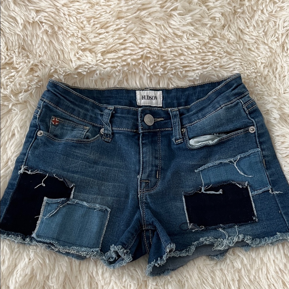 Hudson Jeans Girls Blue Jean Shorts